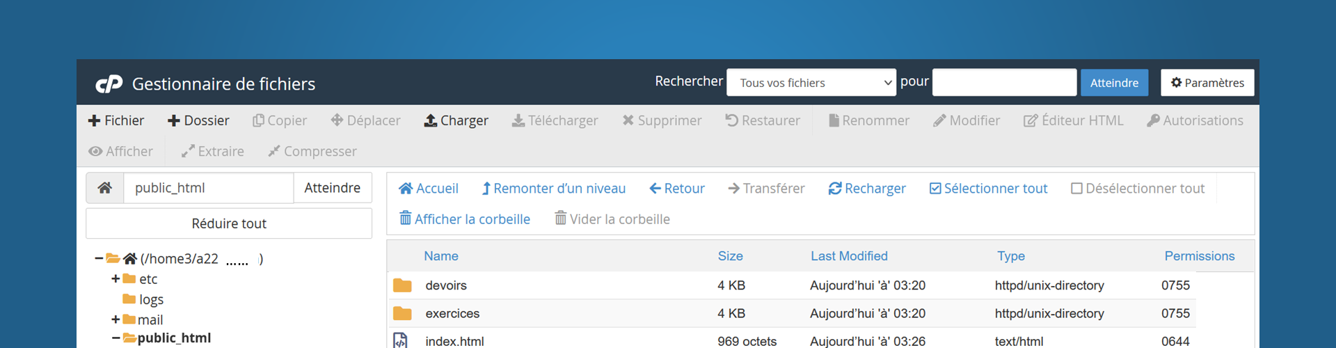 Gestionnaire de fichiers
