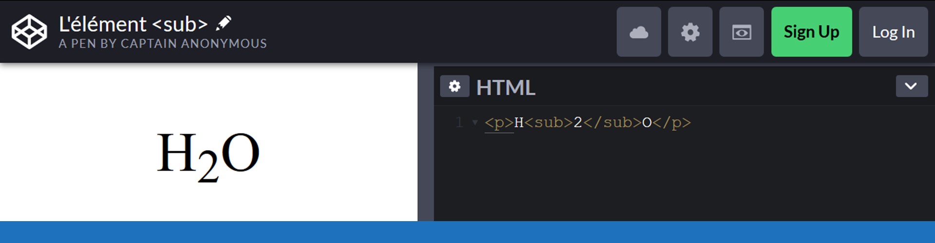 HTML : L'élément