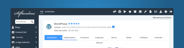 Installer WordPress